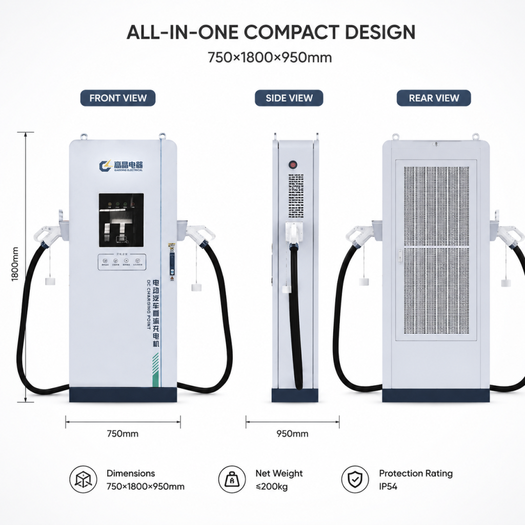 400kW Integrated DC Dual-Gun Charging Pile for Heavy-Duty Trucks - Image 2