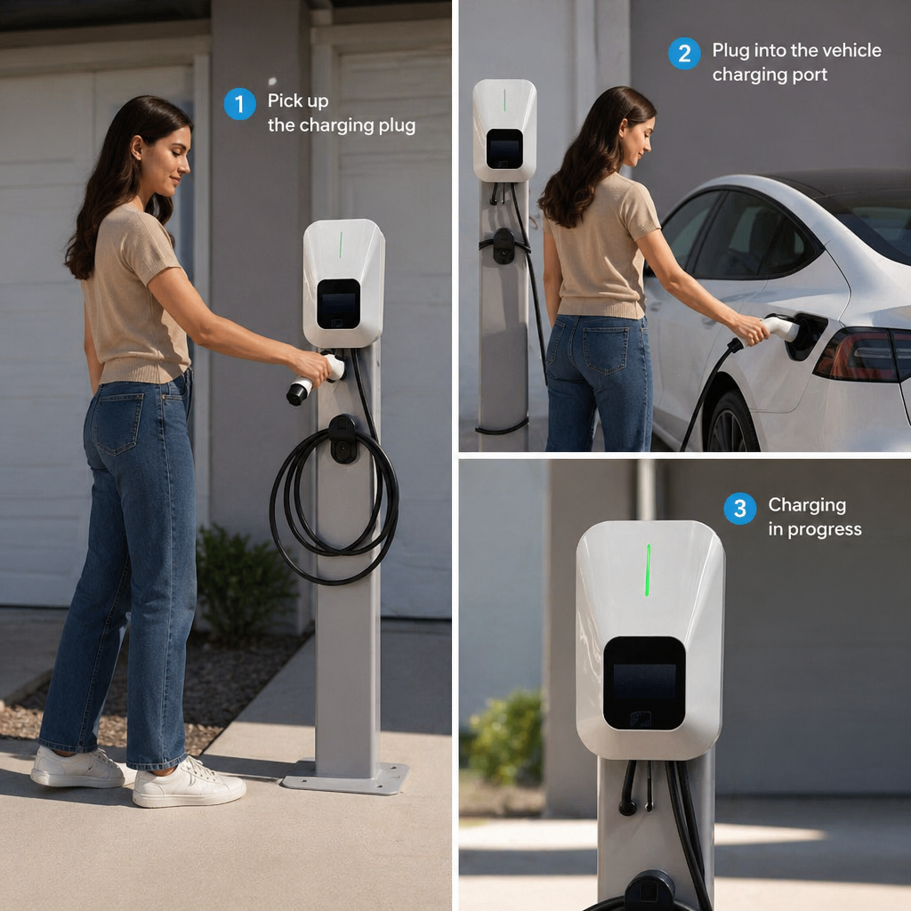 7kW Single-Gun AC EV Charging Pile - Image 4