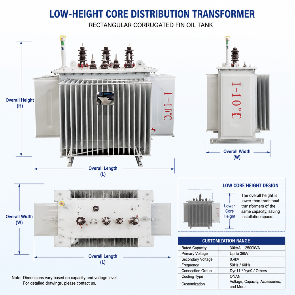 S11 Oil-Immersed Silicon Steel Laminated Core Transformer - Image 3